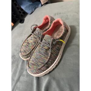 size 8 HeyDude Wendy Sox multicolor shoes